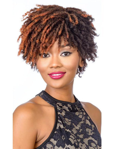 Boho Chic Kinky Curly Bob Wig – Diana Pure Natural Synthetic Baba - ANNS BEAUTY SUPPLY